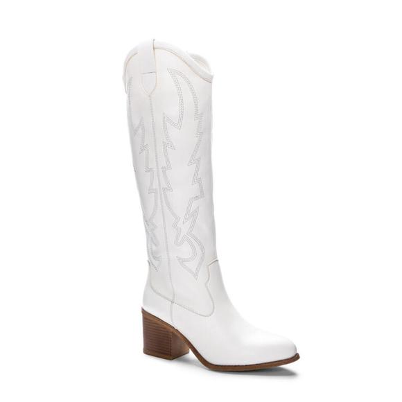 NEW CHINESE LAUNDRY upwind western boot in white - Picture 1 of 4